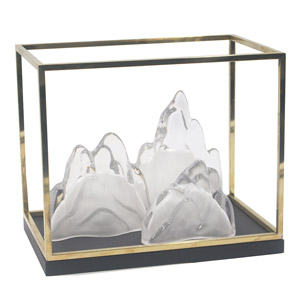 透明樹(shù)脂工藝品內(nèi)嵌假山現(xiàn)代客廳家居飾品擺件 透明樹(shù)脂工藝品內(nèi)嵌假山現(xiàn)代客廳家居飾品擺件